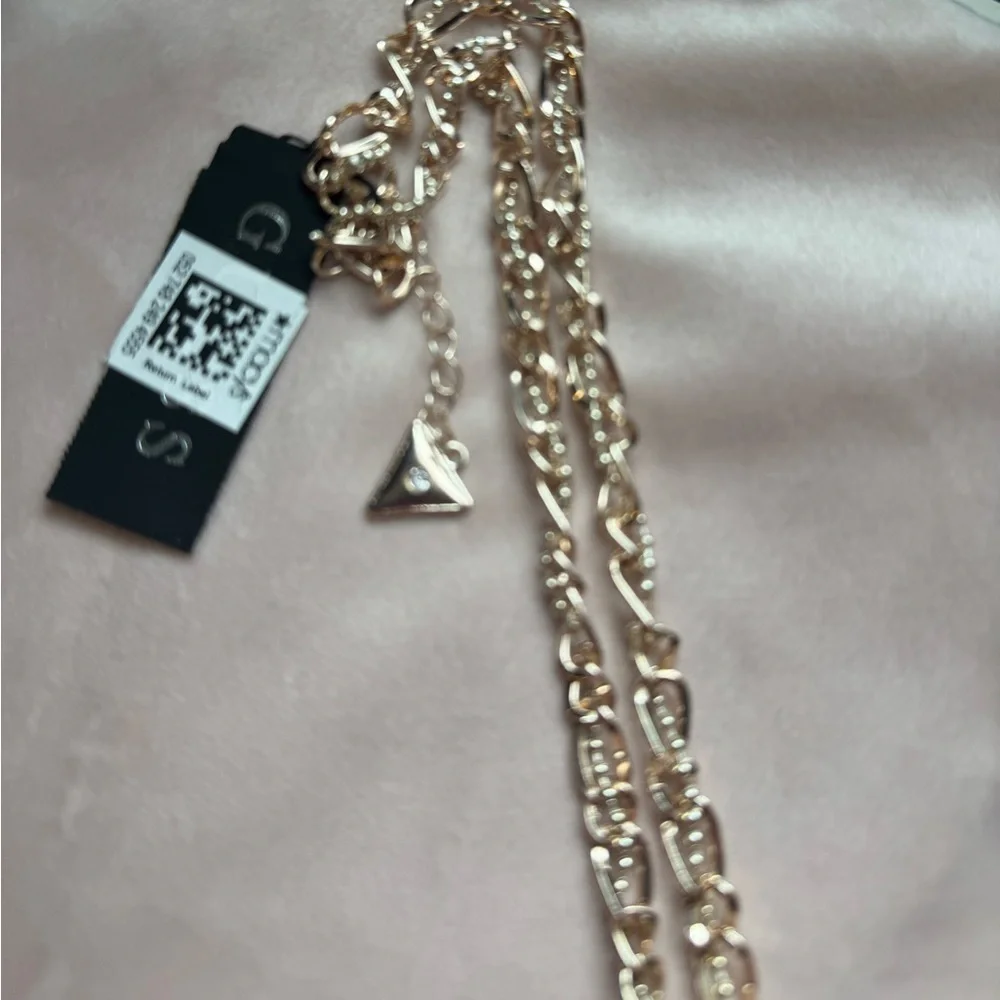 NWT Guess Gold and Silver Tassel Necklace - Picture 9 of 16